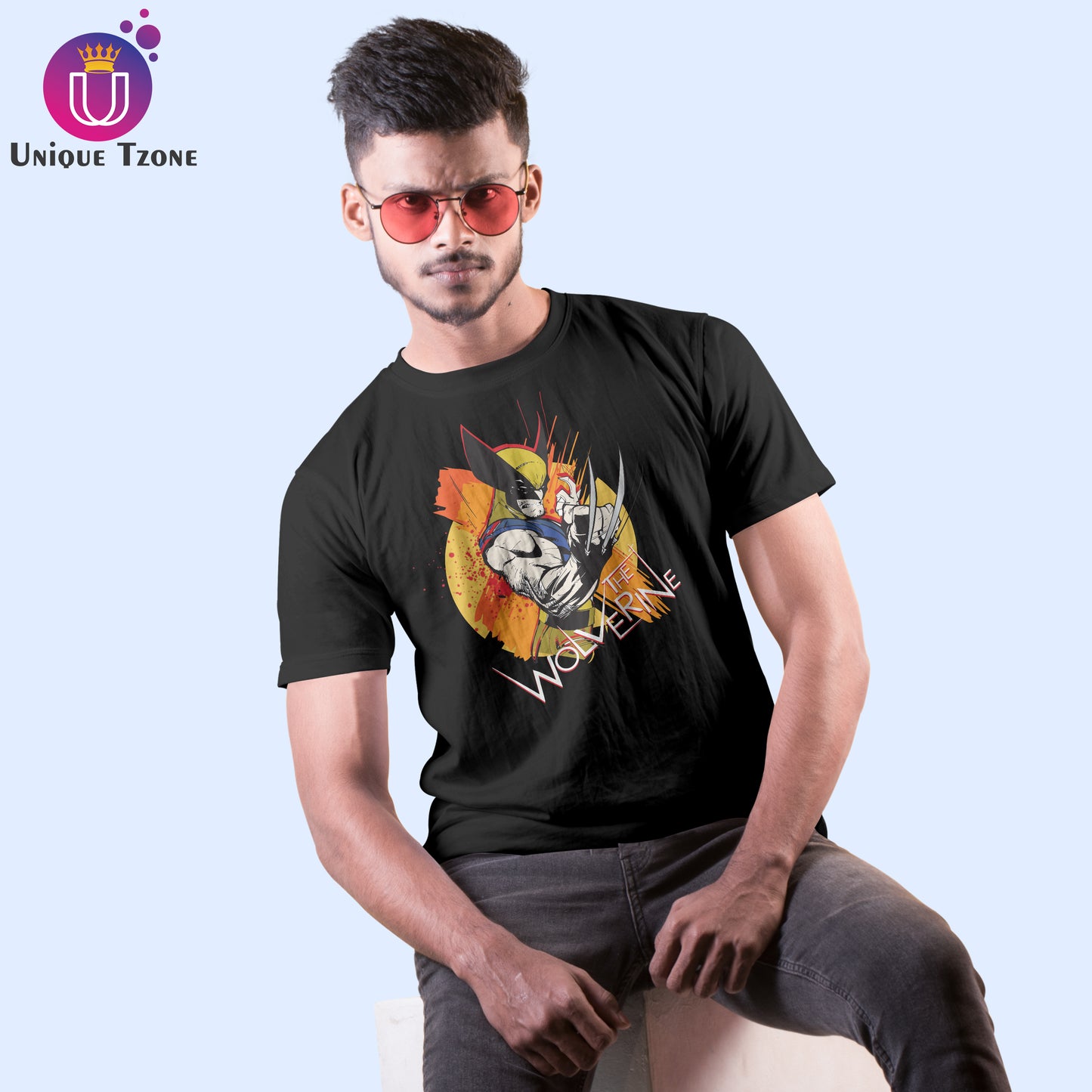 The Wolverine Men's Half Sleeve Cotton T-shirt