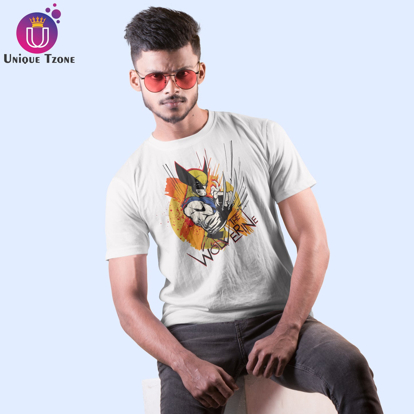The Wolverine Men's Half Sleeve Cotton T-shirt