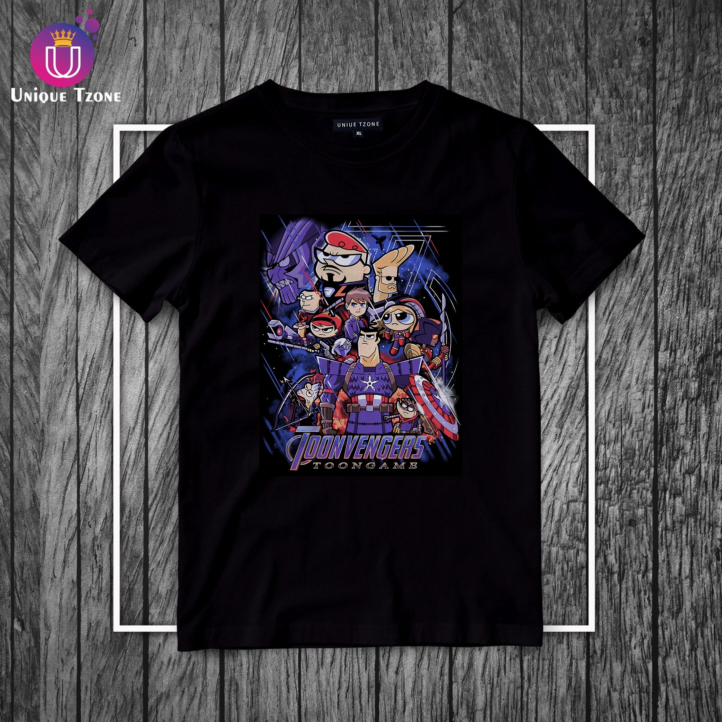 Toonvengers Round Neck Half Sleeve Marvel Base Cotton T-shirt