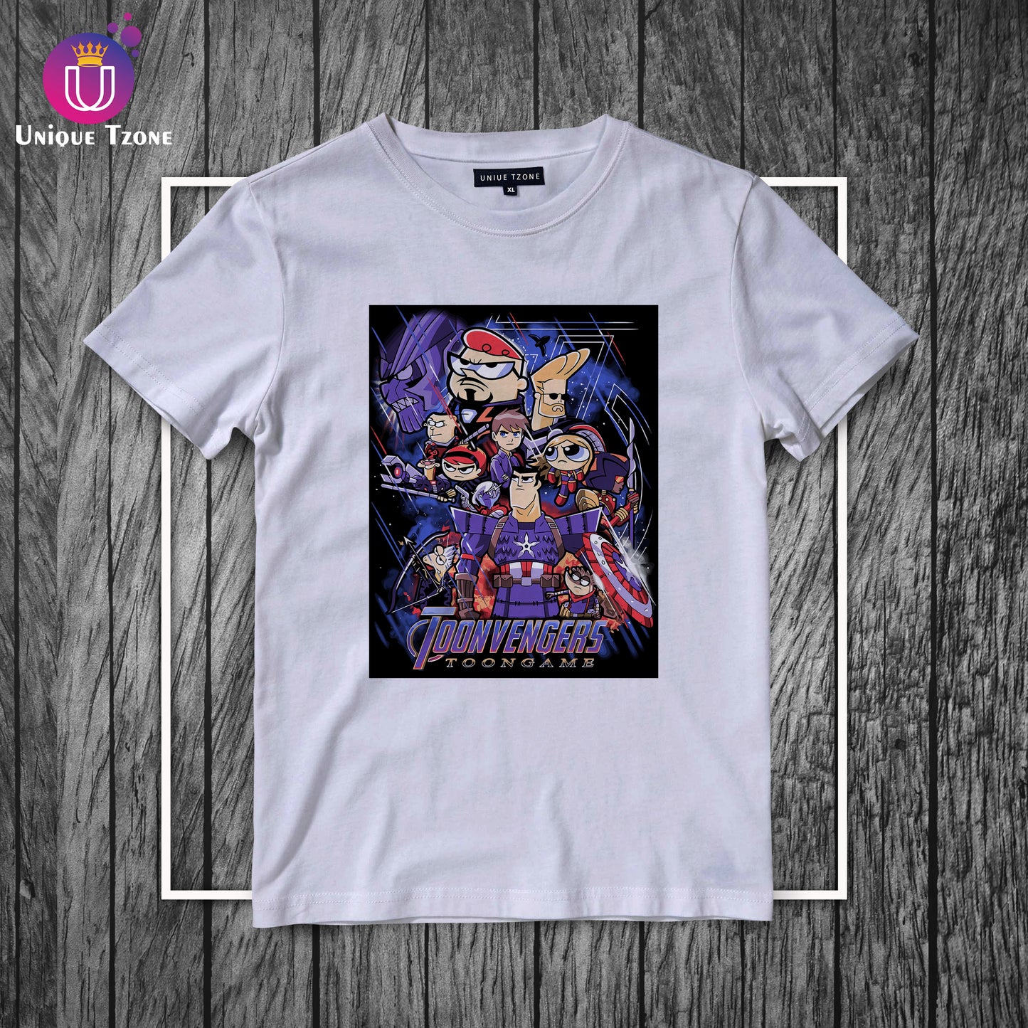 Toonvengers Round Neck Half Sleeve Marvel Base Cotton T-shirt