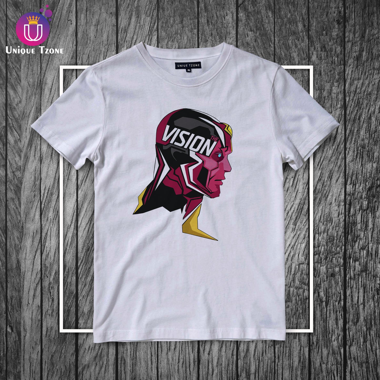 Vision Round Neck Half Sleeve Marvel's Cotton T-shirt