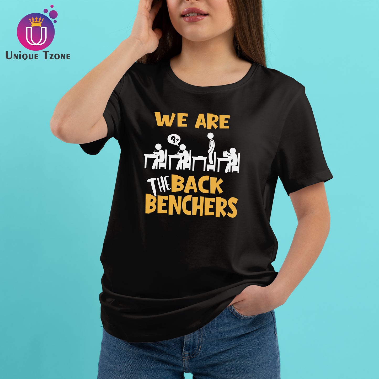 We Are The Back Benchers Half Sleeve Round Neck T-shirt