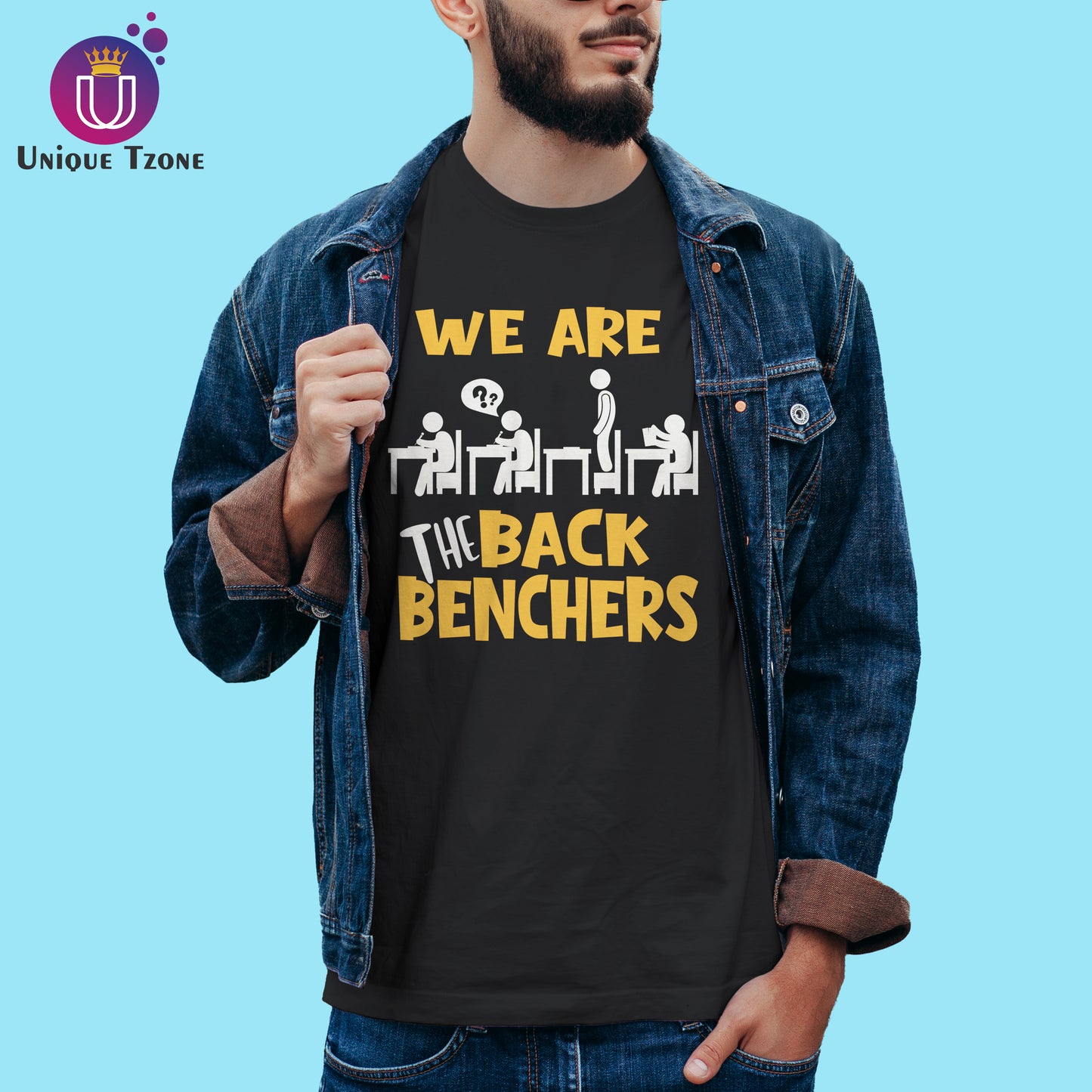 We Are The Back Benchers Half Sleeve Round Neck T-shirt
