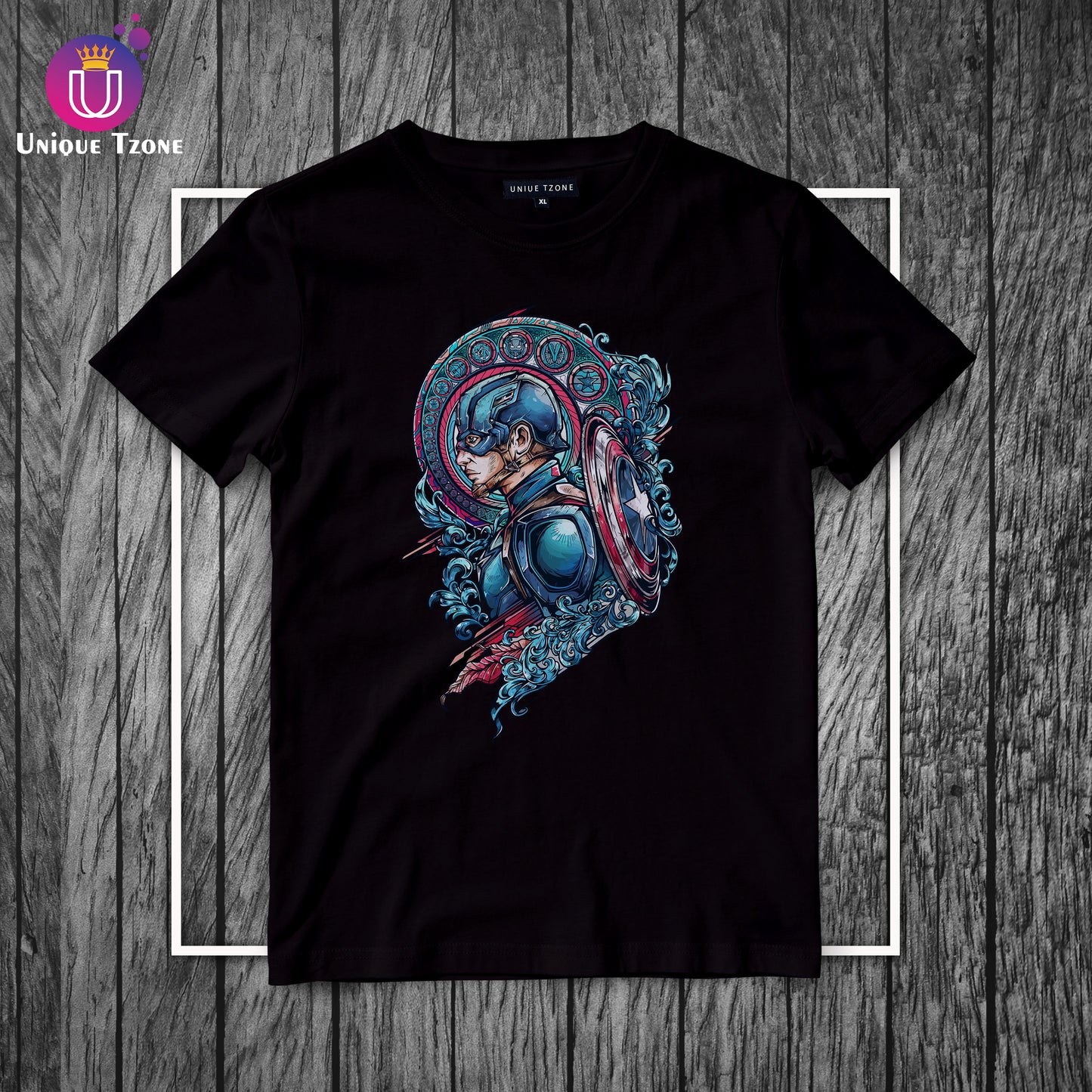 The First Avenger Round Neck Half Sleeve Marvel's Cotton T-shirt