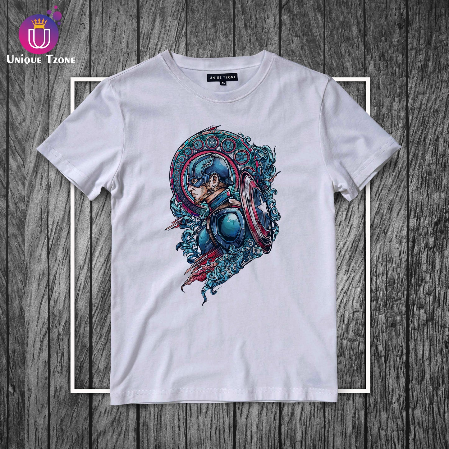 The First Avenger Round Neck Half Sleeve Marvel's Cotton T-shirt