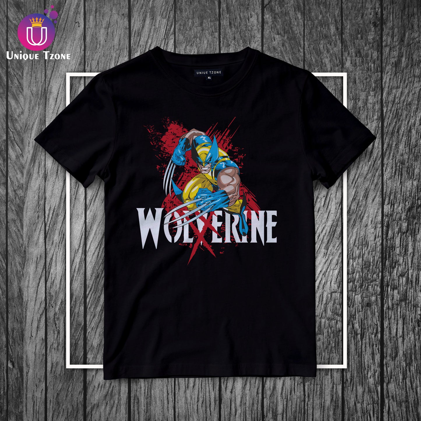 Wolverine Premium Men's Half Sleeve Cotton Graphics T-shirt