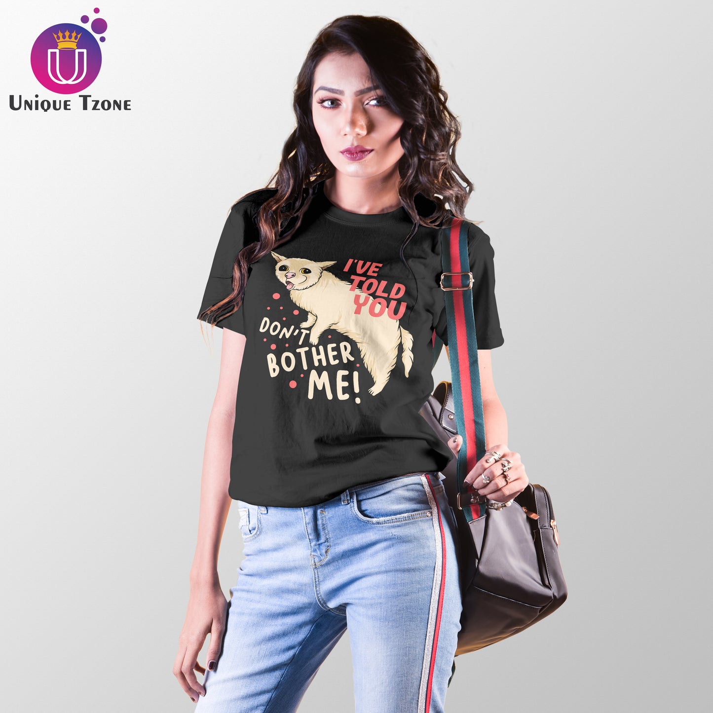 Don't Bother Me Women Half Sleeve Cotton T-shirt