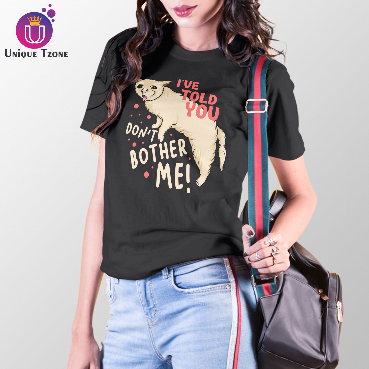 Don't Bother Me Women Half Sleeve Cotton T-shirt