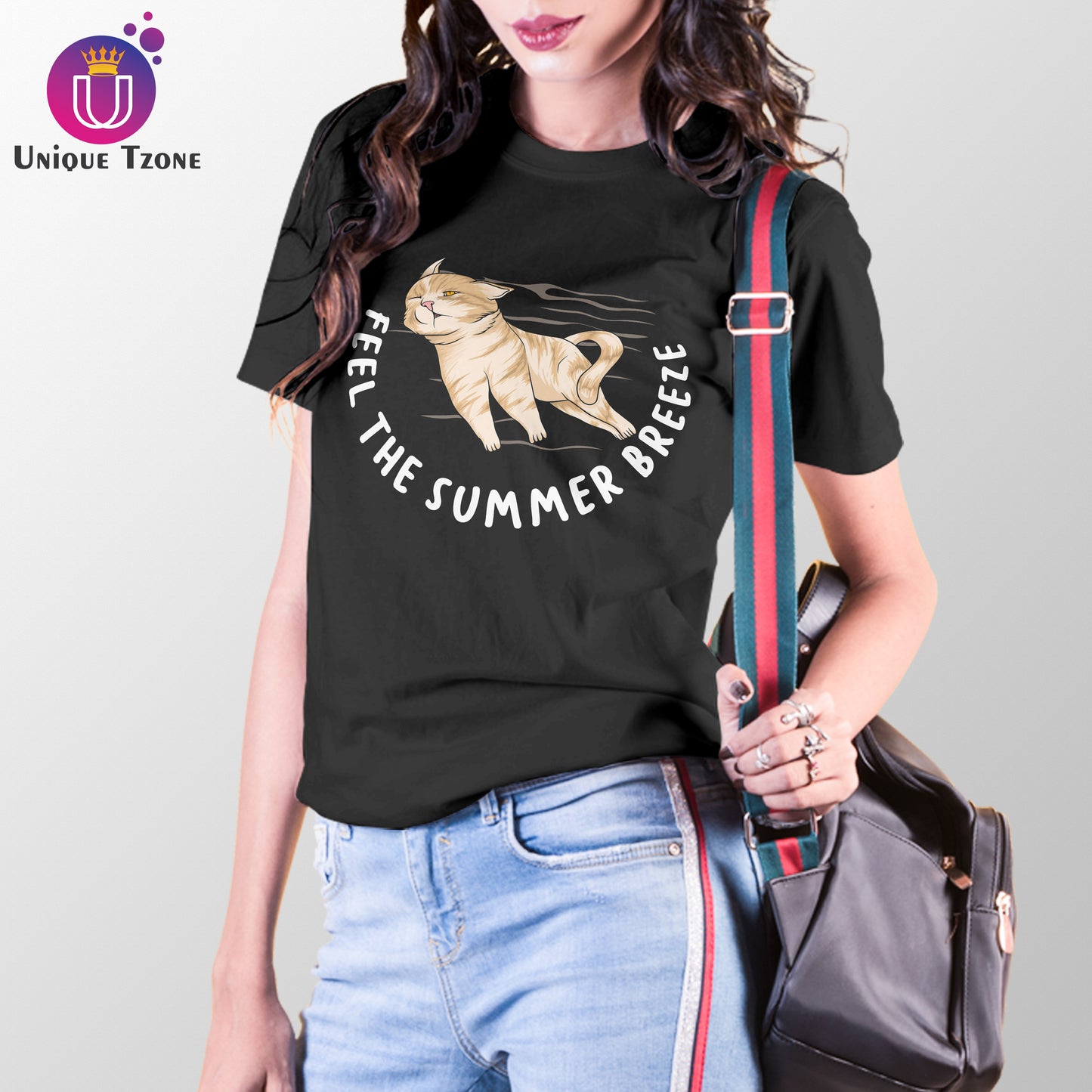 Feel The Summer Breeze Women Round Neck Half Sleeve Cotton T-shirt