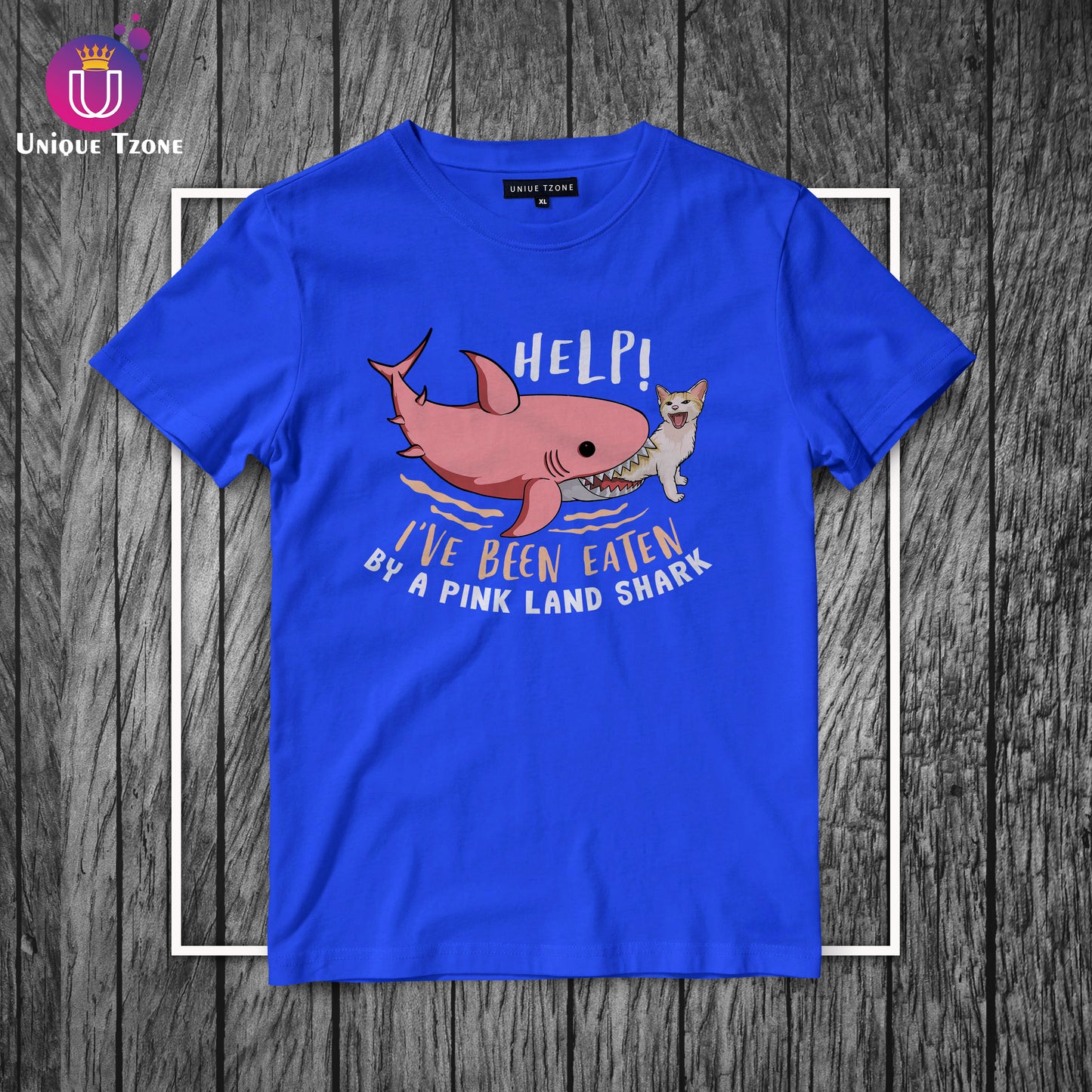 Help I Have Been Eaten Round Neck Half Sleeve Cotton T-shirt