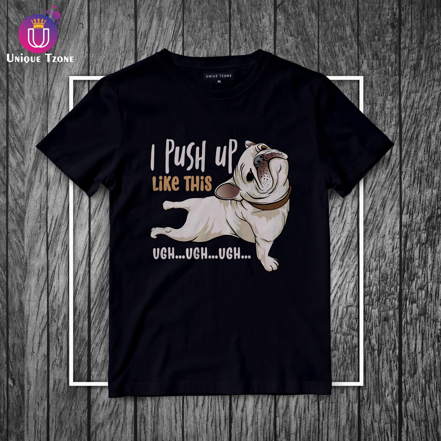 I Push Up Like This Round Neck Half Sleeve Cotton T-shirt