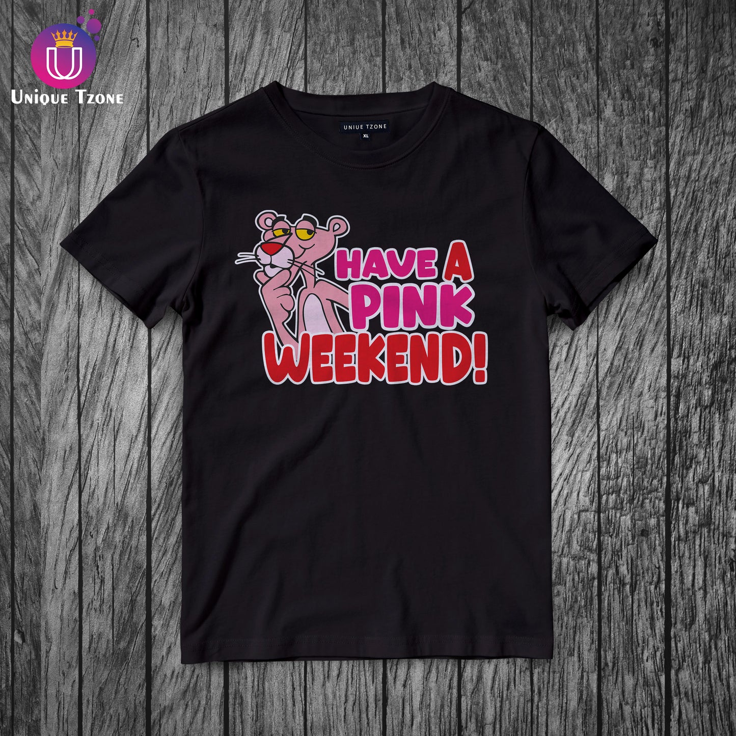Have A Pink Weekend Women Cotton Half Sleeve Round Neck T-shirt