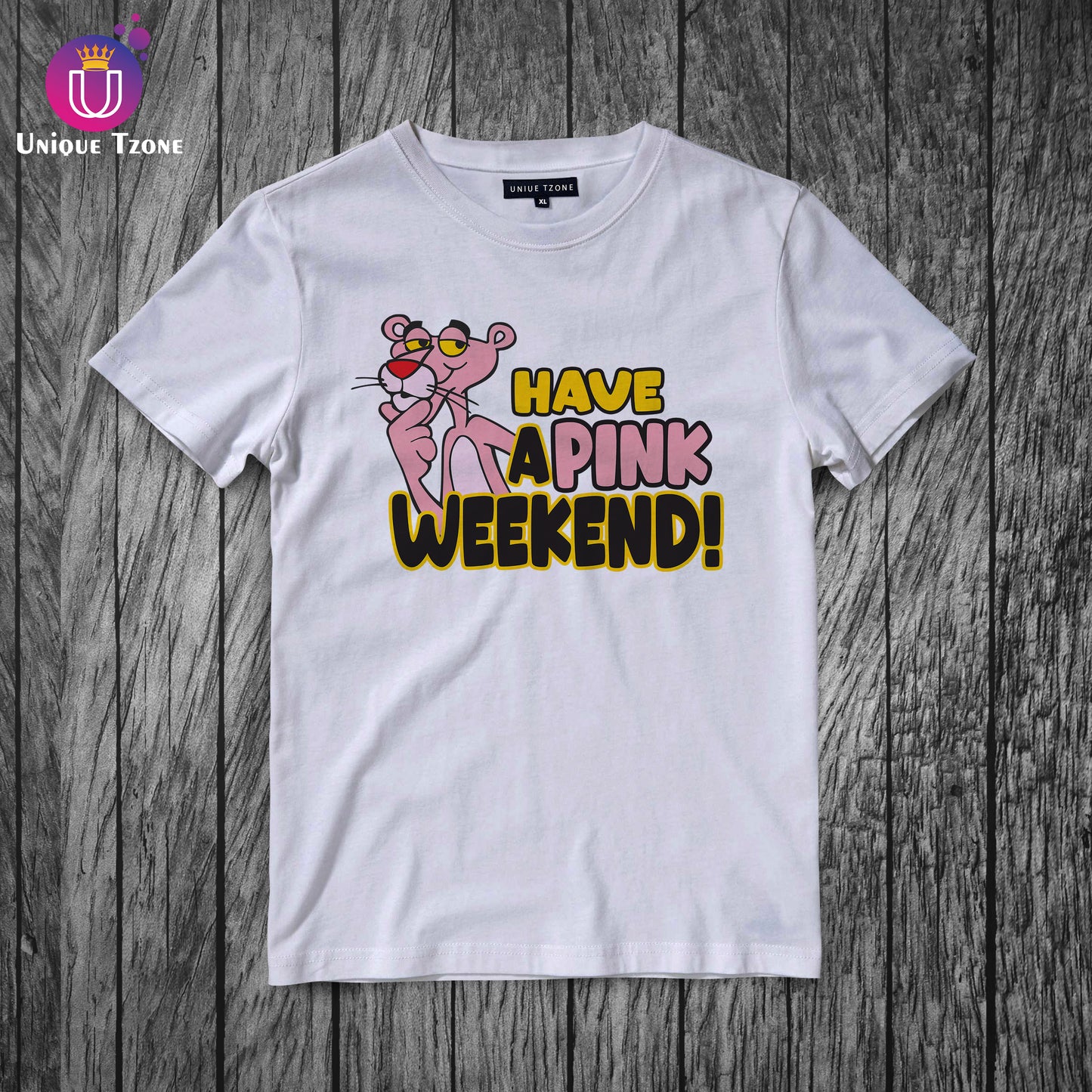 Have A Pink Weekend Women Cotton Half Sleeve Round Neck T-shirt