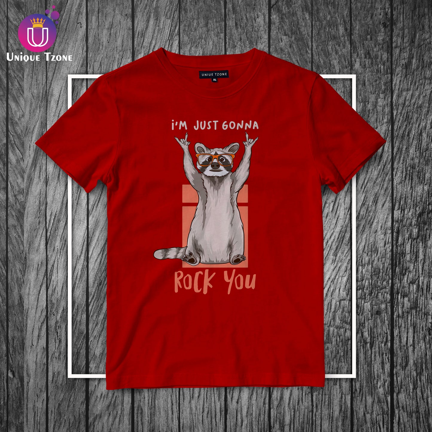 I Am Just Gonna Rock You Round Neck Half Sleeve Cotton T-shirt