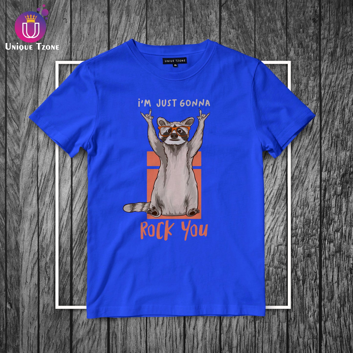 I Am Just Gonna Rock You Round Neck Half Sleeve Cotton T-shirt
