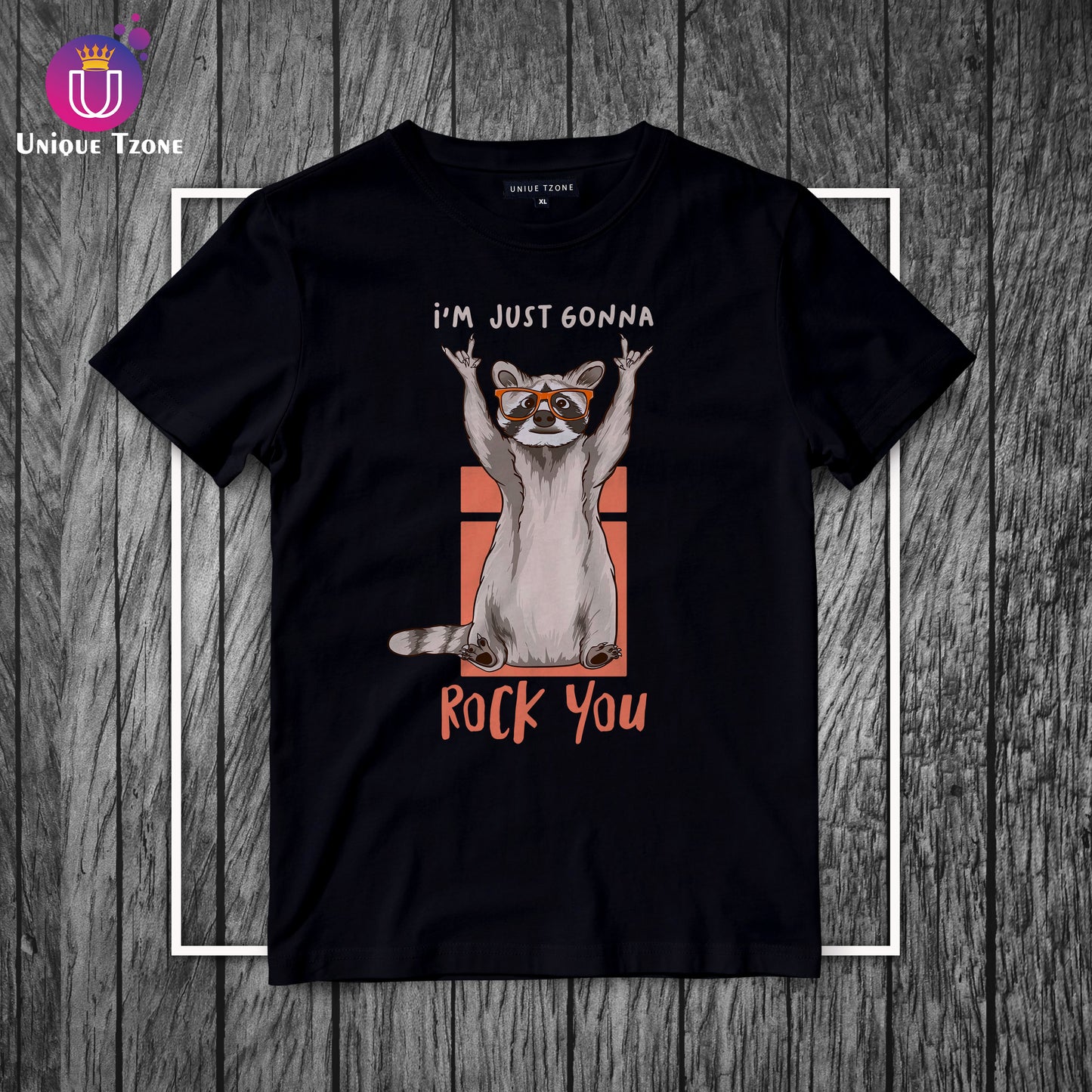 I Am Just Gonna Rock You Round Neck Half Sleeve Cotton T-shirt