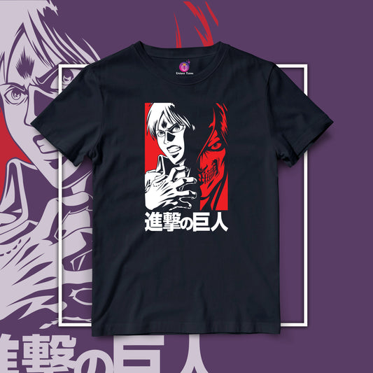 Levi Ackerman Attack Of The Titans Half Sleeve Round Neck Unisex Anime Tshirt