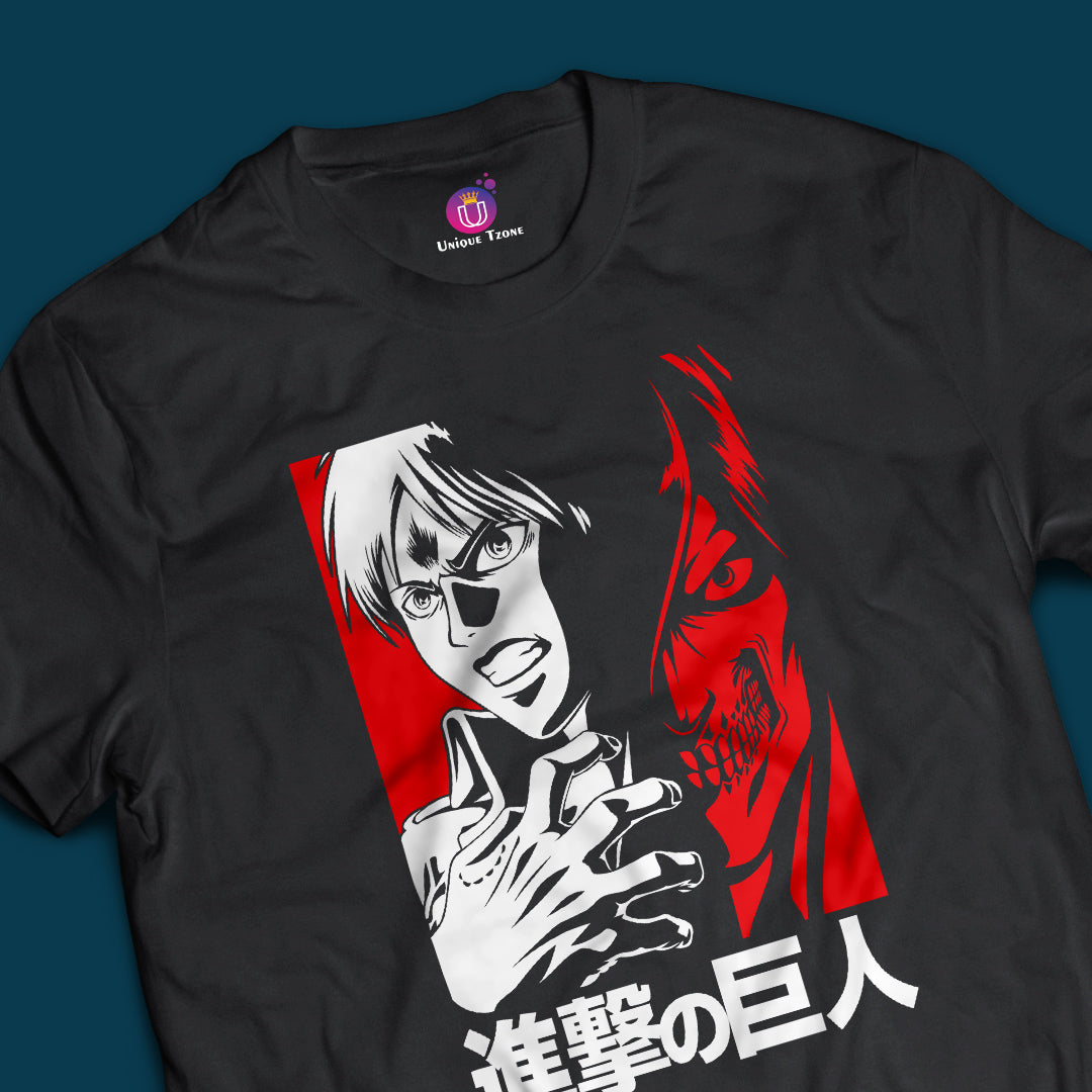 Levi Ackerman Attack Of The Titans Half Sleeve Round Neck Unisex Anime Tshirt