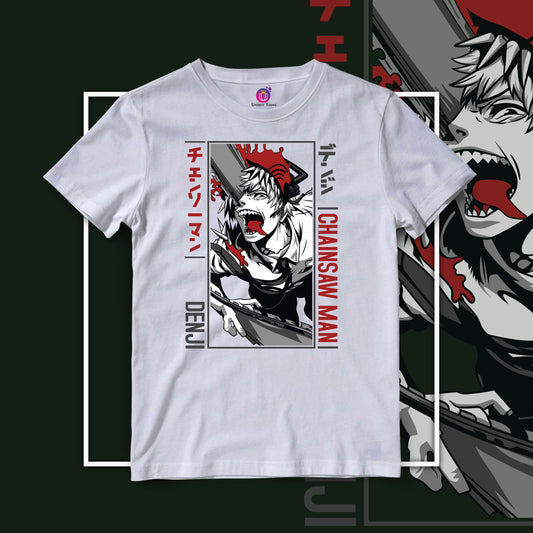 Chainsaw Man Denji Anime Graphics Half Sleeve Unisex Anime Tshirt
