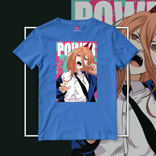 Power Chainsaw Man Half Sleeve Unisex Anime Tshirt