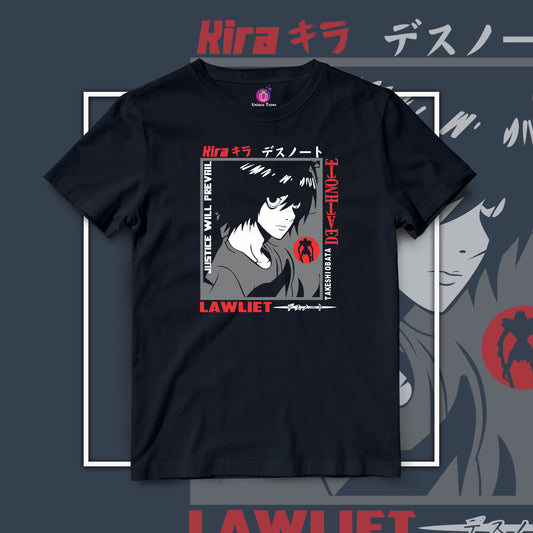 Kira Lawliet Death Note Anime Graphics Unisex Tshirt