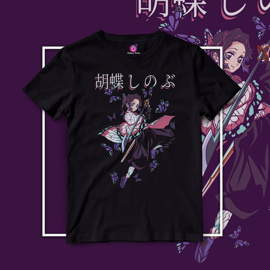 Kanao Tsuyuri Demon Slayer Half Sleeve Round Neck Unisex Tshirt