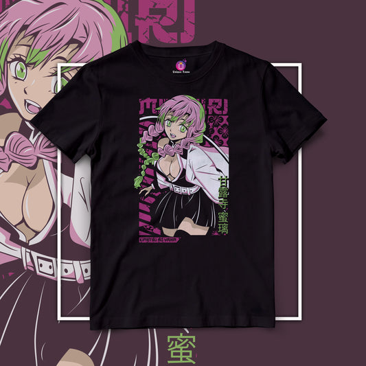 Mitsuri Kanroji Demon Slayer Half Sleeve Unisex Round Neck Anime Tshirt