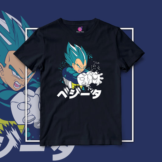 Super Saiyan Vegeta Dragon Ball Z Half Sleeve Unisex Round Neck Anime Tshirt