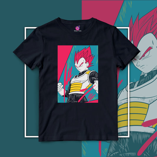 Vegeta IV Dragon Ball Z Half Sleeve Round Neck Unisex Anime Tshirt