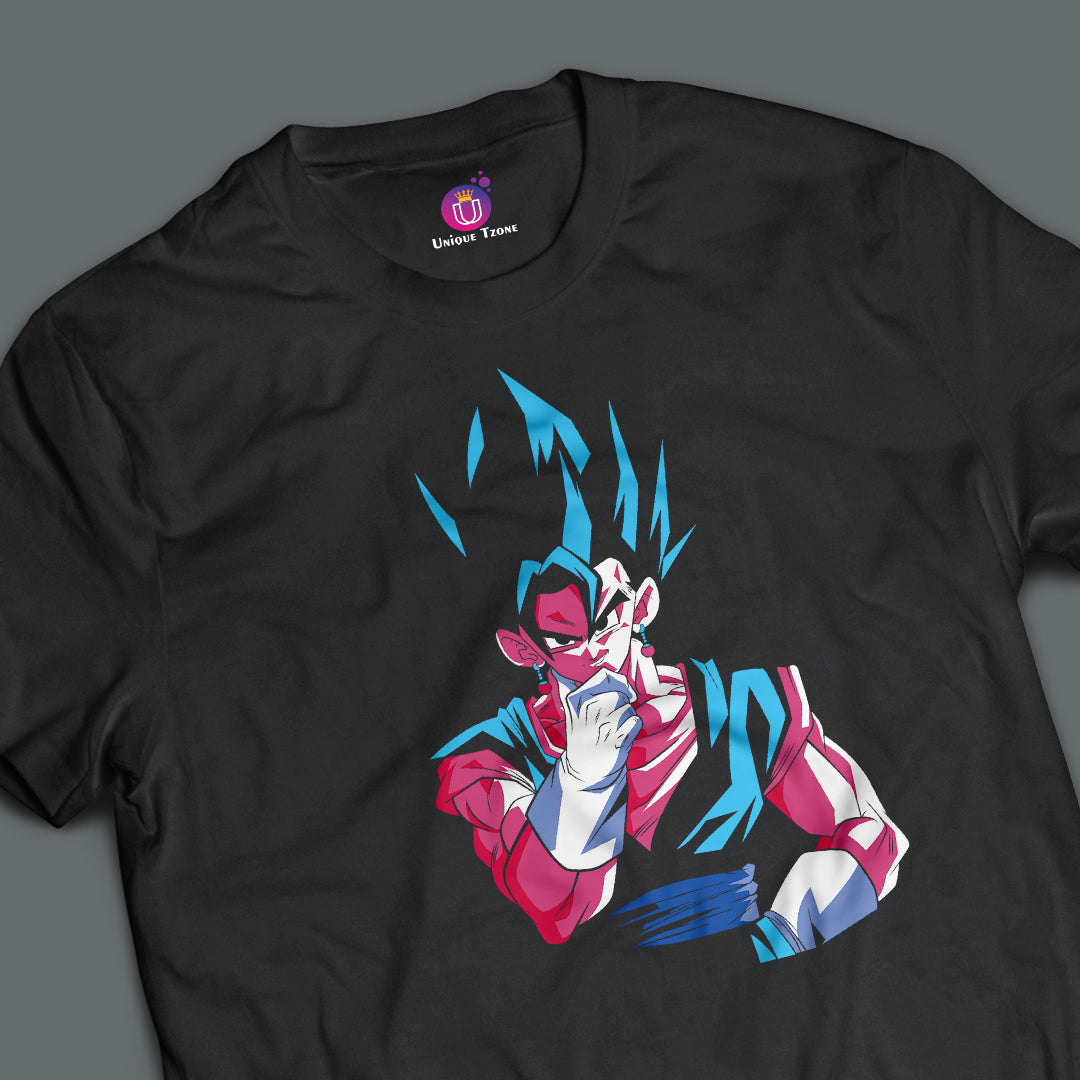 Goku's Mood Dragon Ball Z Half Sleeve Round Neck Unisex Anime Tshirt