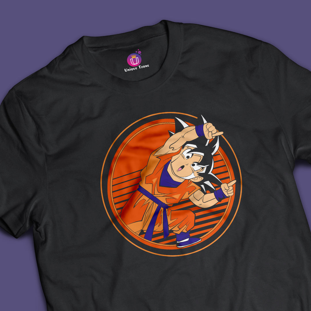 Goku Child Version Dragon Ball Z Half Sleeve Round Neck Unisex Tshirt