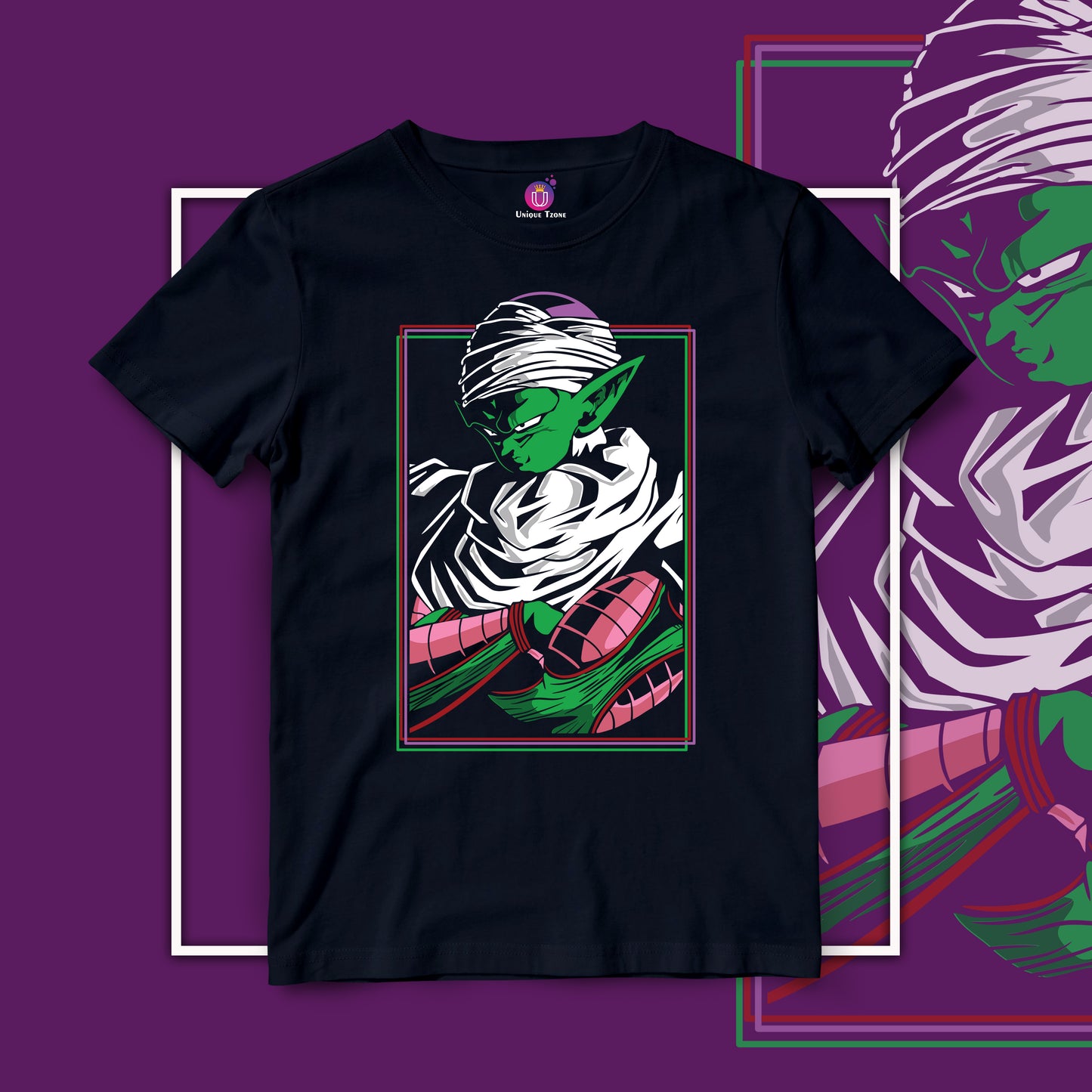Super Piccolo Dragon Ball Z Anime Graphics Half Sleeve Unisex Round Neck Cotton Tshirt