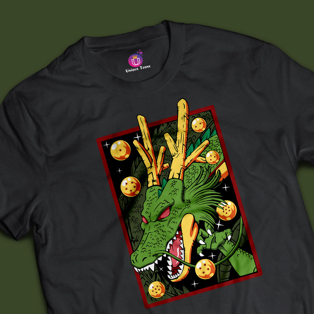 Shenron Dragon Ball Z Half Sleeve Round Neck Unisex Anime Tshirt