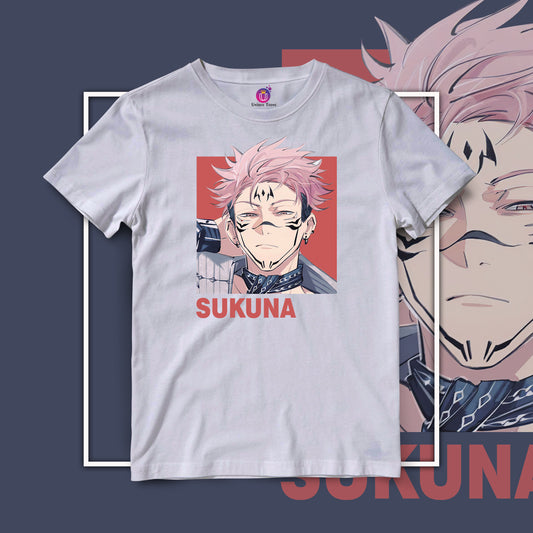 Ryomen Sukuna Jujutsu Kaisen Half Sleeve Round Neck Unisex Anime Tshirt