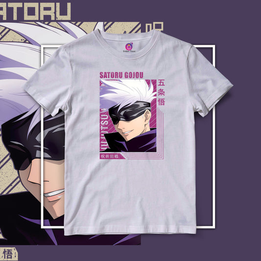 Gojo Jujutsu Kaisen Half Sleeve Round Neck Unisex Anime Tshirt