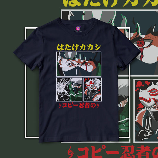 Kakashi Hatake Power Naruto Anime Graphics Half Sleeve Unisex Anime Tshirt