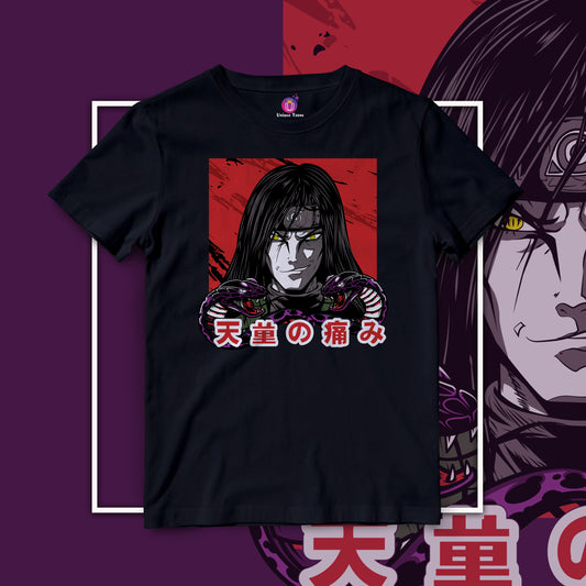 Orochimaru Naruto Anime Graphics Half Sleeve Unisex Cotton Tshirt