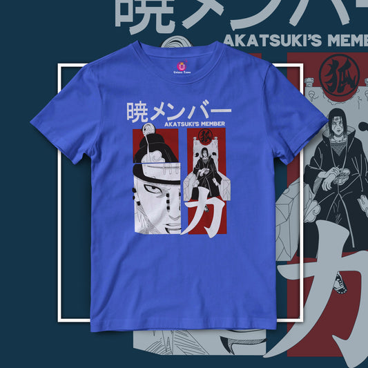 Akatsuki s Member Half Sleeve Unisex Naruto Tshirt