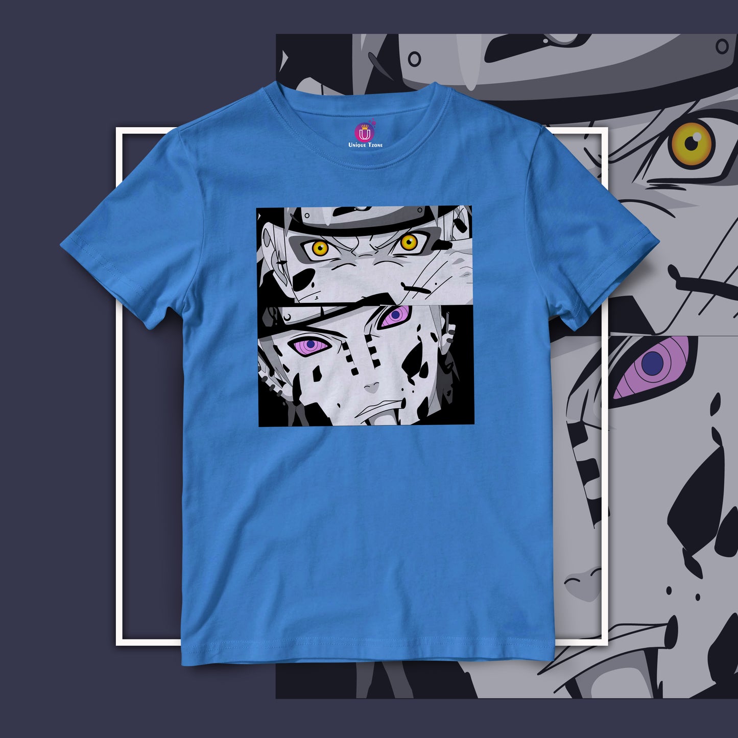Nagato Uzumaki Naruto Anime Graphics Half Sleeve Unisex Cotton Tshit