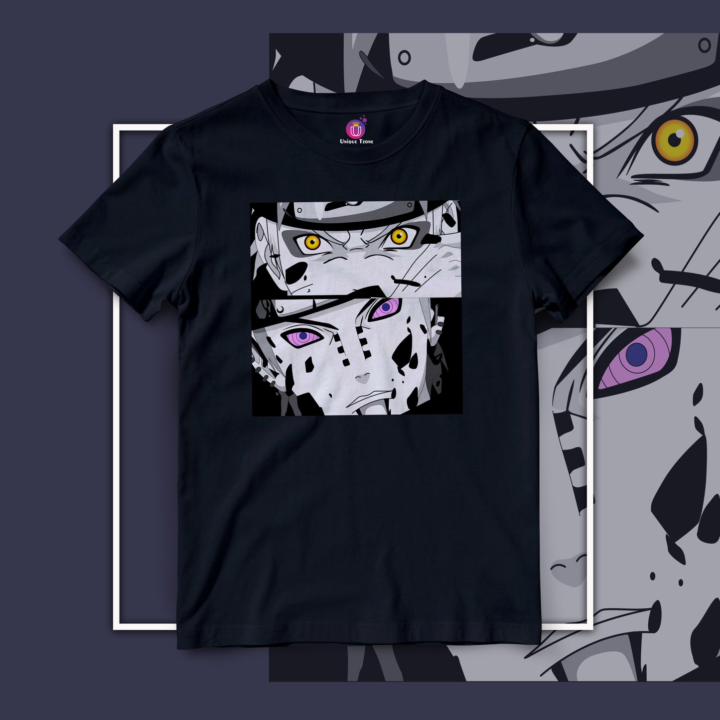 Nagato Uzumaki Naruto Anime Graphics Half Sleeve Unisex Cotton Tshit