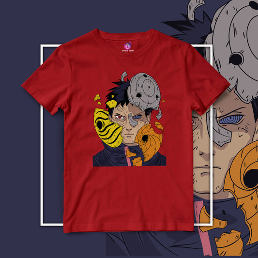 Sasuke Uchiha Naruto Half Sleeve Anime Graphics Round Neck Unisex Anime Tshirt