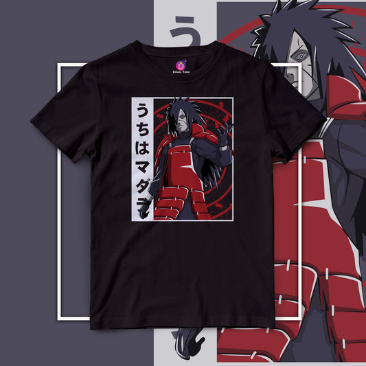 Madara Uchiha Naruto Graphics Half Sleeve Unisex Anime Tshirt