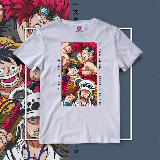 One Piece Luffy Half Sleeve Unisex Anime Tshirt
