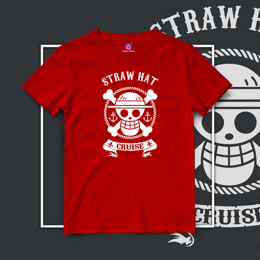 Straw Hat Cruise One Piece Half Sleeve Unisex Anime Tshirt