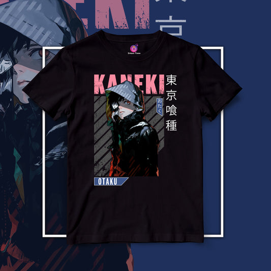 Tokyo Ghoul Kaneki Anime Graphics Half Sleeve Round Neck Unisex Tshirt