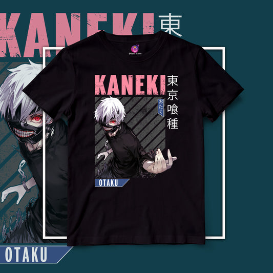 Tokyo Ghoul Kaneki Otaku Half Sleeve Unisex Round Neck Anime Tshirt