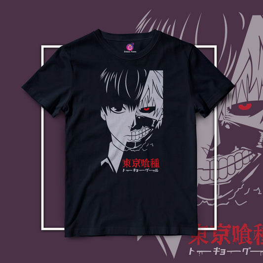 Ken Kenaki Anime Graphics Half Sleeve Unisex Round Neck Cotton Tshirt