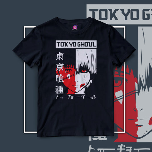 Tokyo Ghoul Half Sleeve Unisex Anime Tshirt