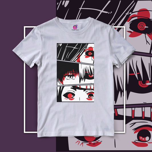 Tokyo Ghoul Half Sleeve Unisex Anime Graphics Tshirt