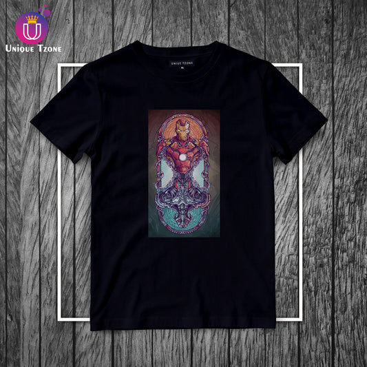 Iron Ultron Black Round Neck Half Sleeve Marvel's Cotton T-shirt